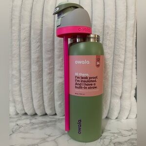 Owala New Sage Insulated Water Bottle with Sip and Straw
